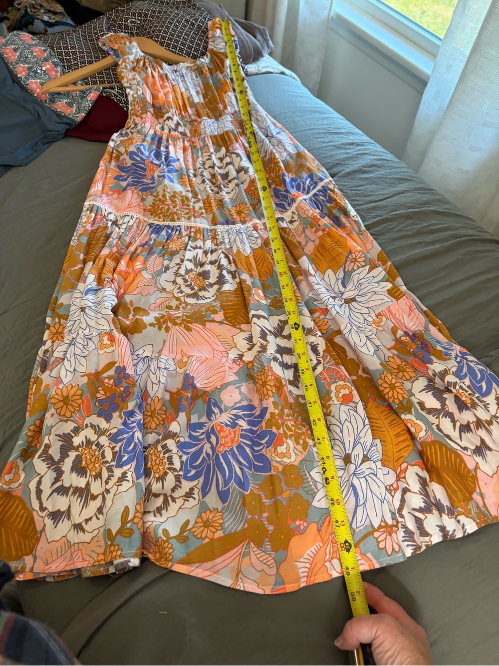Anthropologie Abel the Label Midi Maxi Floral Off-Shoulder Dress. Size Small. - Picture 13 of 13